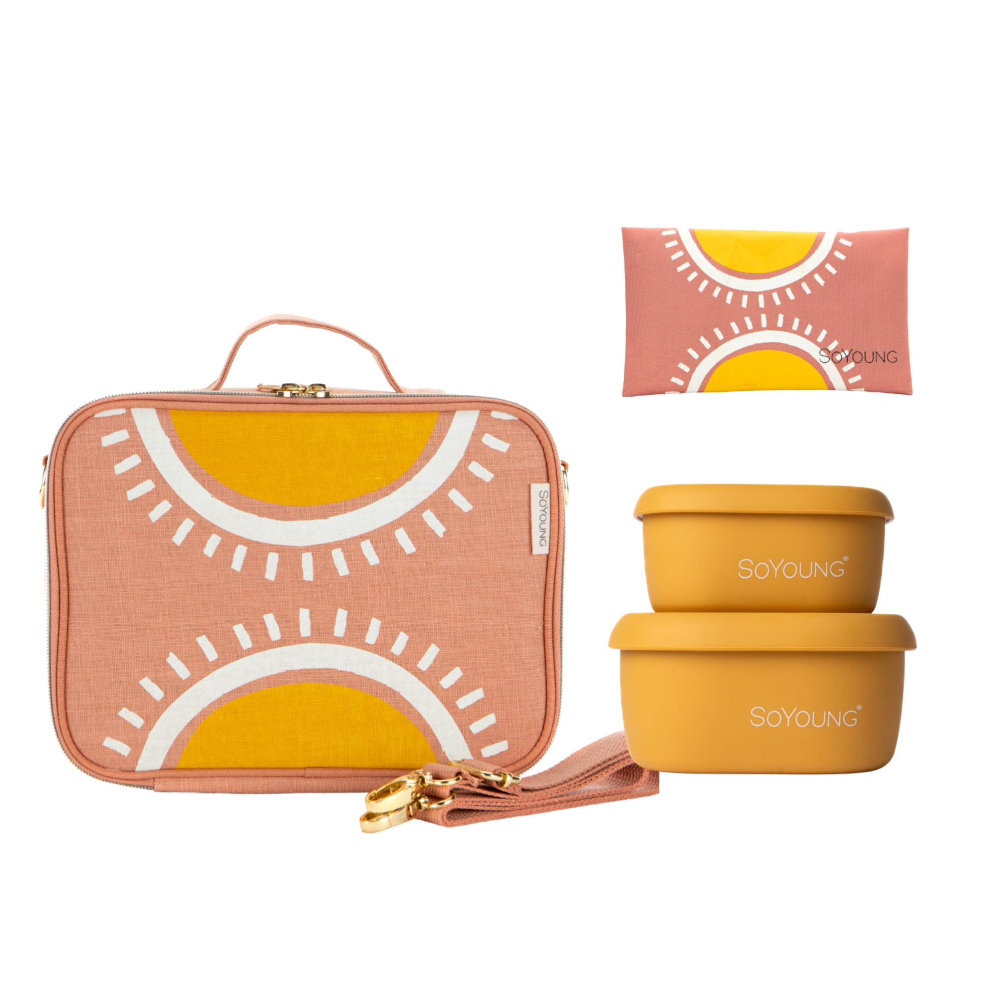 Kids Ultimate Lunch Bundle - Sunrise Muted Clay - 4pc