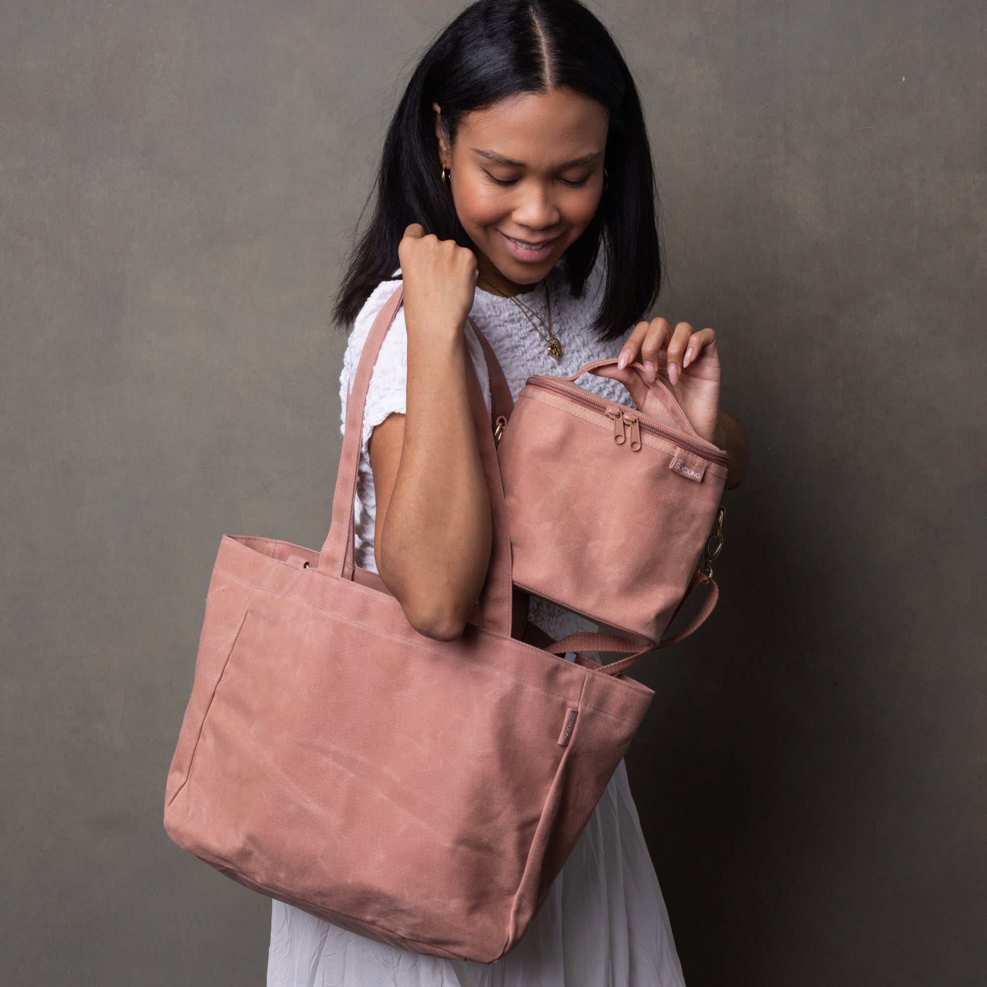 Nude Pink Charlie Tote