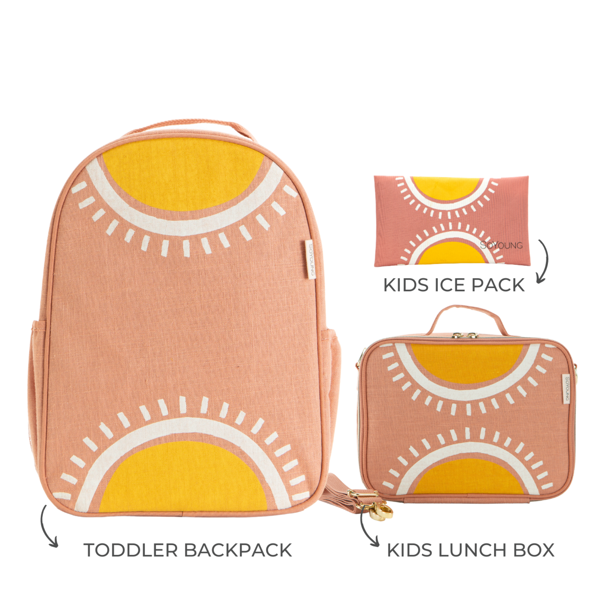 Sunrise Muted Clay Toddler Bundle - 3pc