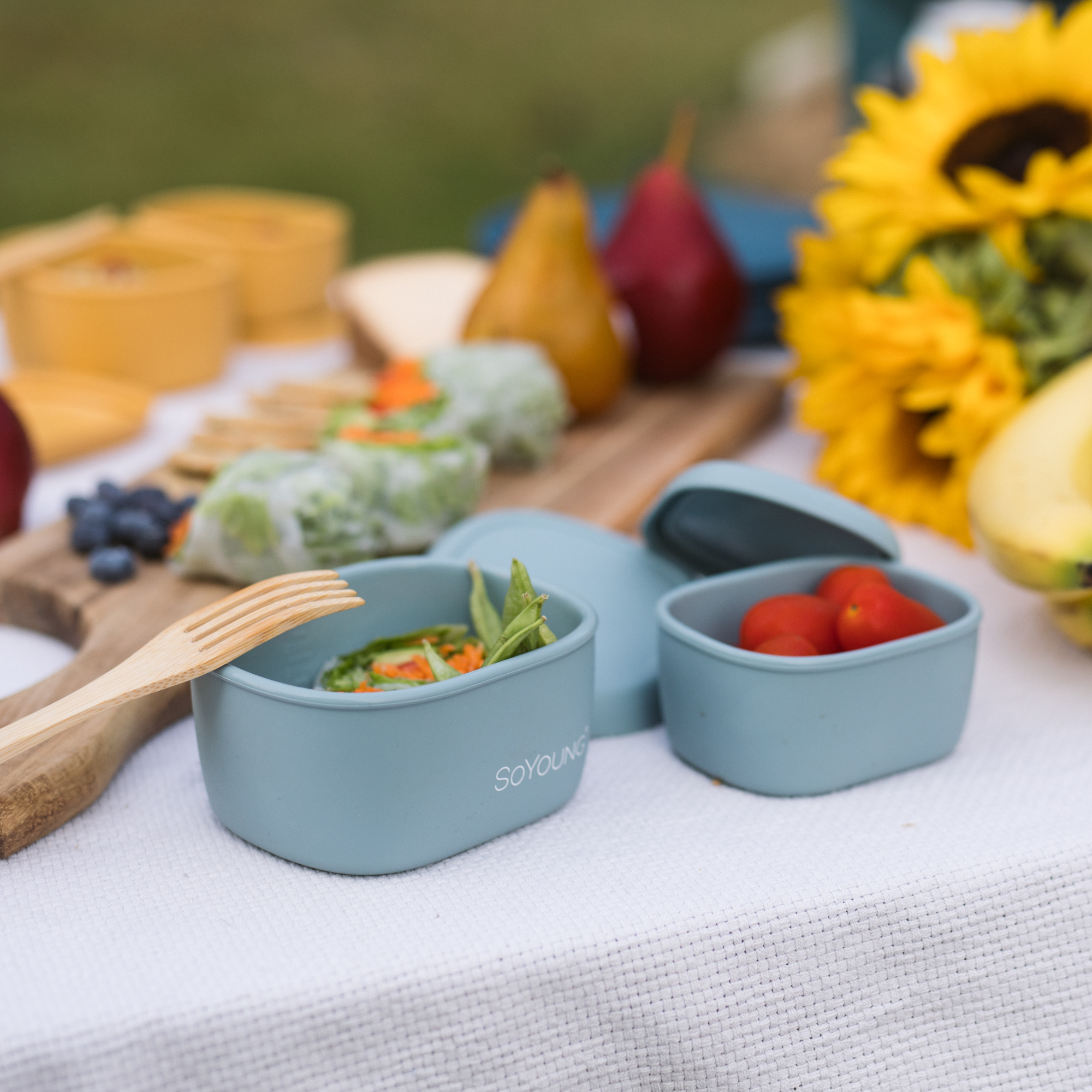 Slate Blue Snack Box - Small