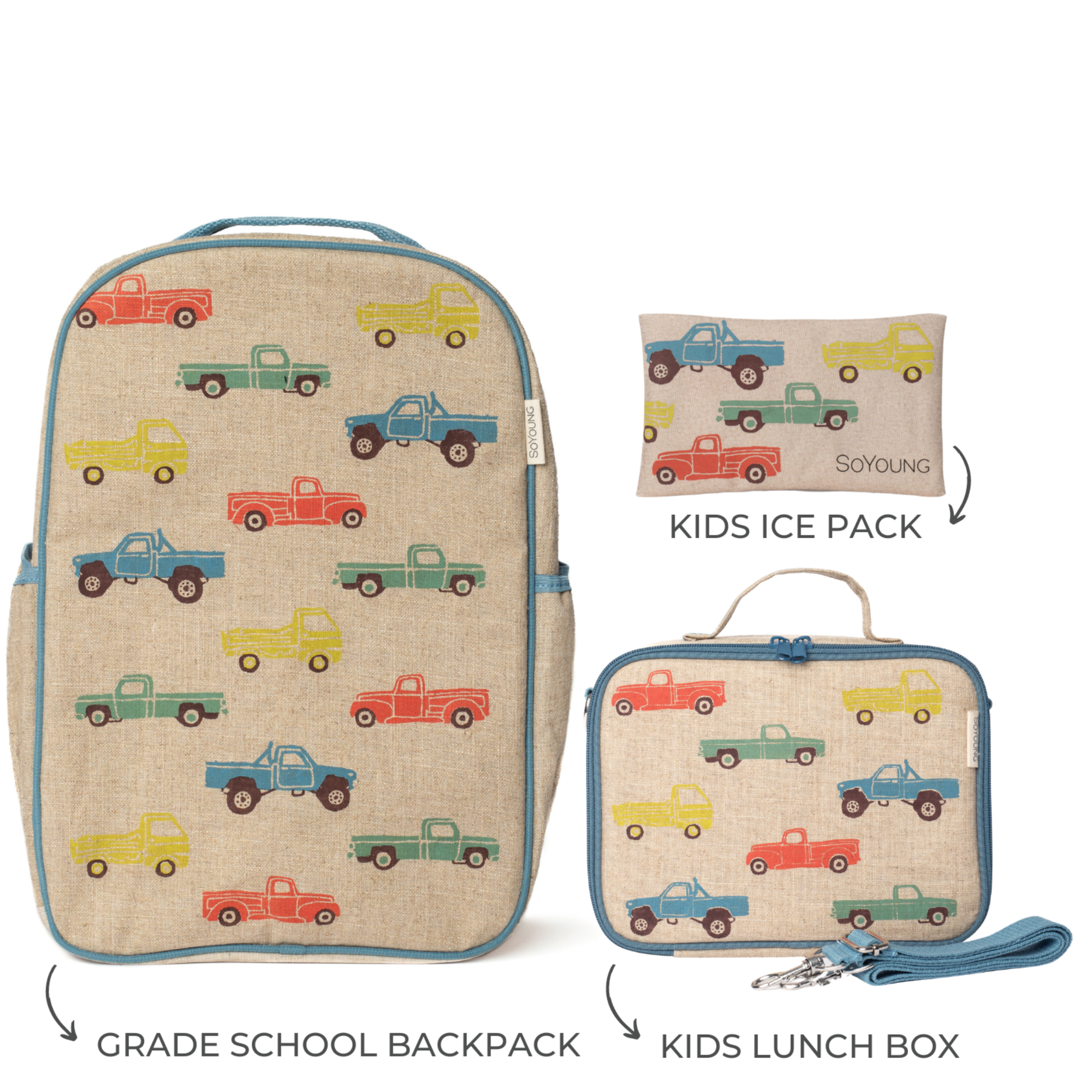 Vintage Trucks Grade School Bundle - 3pc