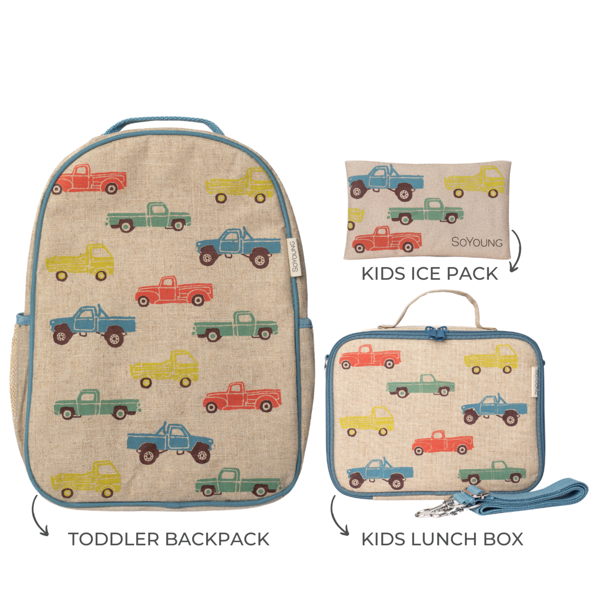 Vintage Trucks Toddler Bundle - 3pc