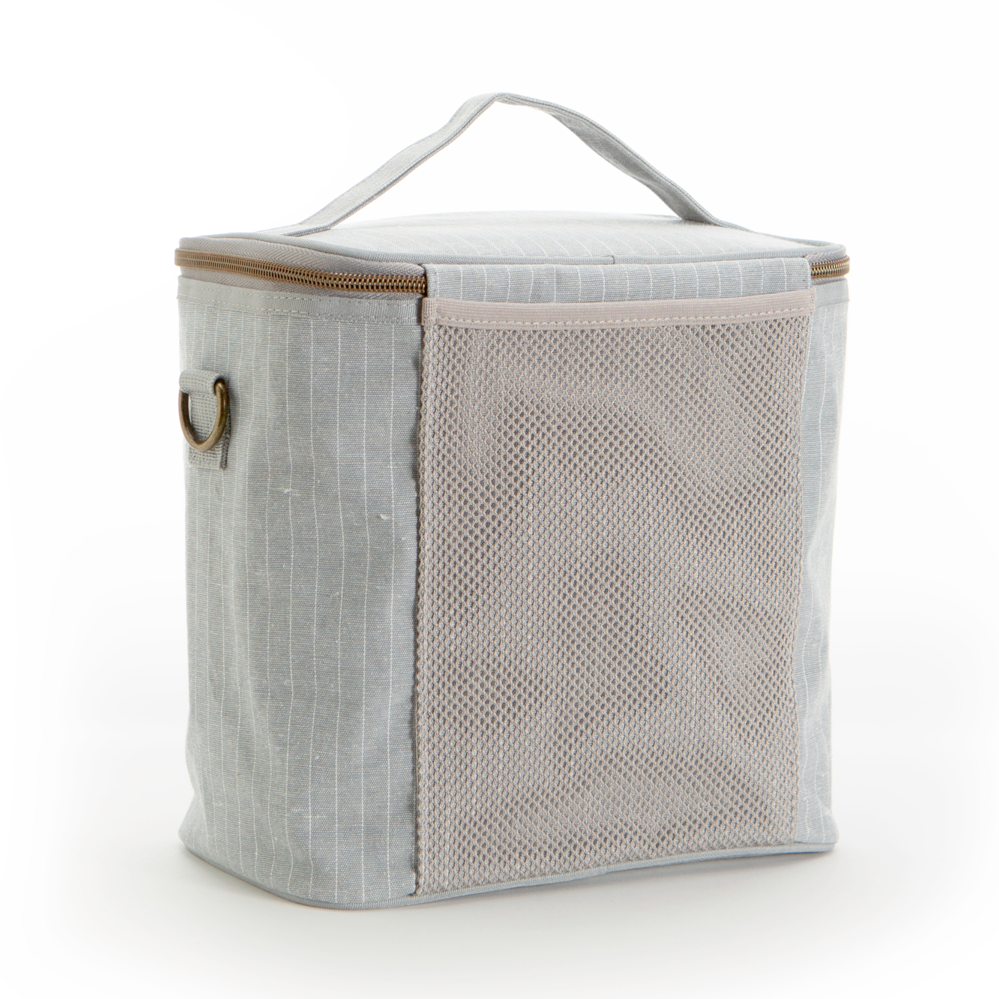 Pinstripe Heather Grey Lunch Poche