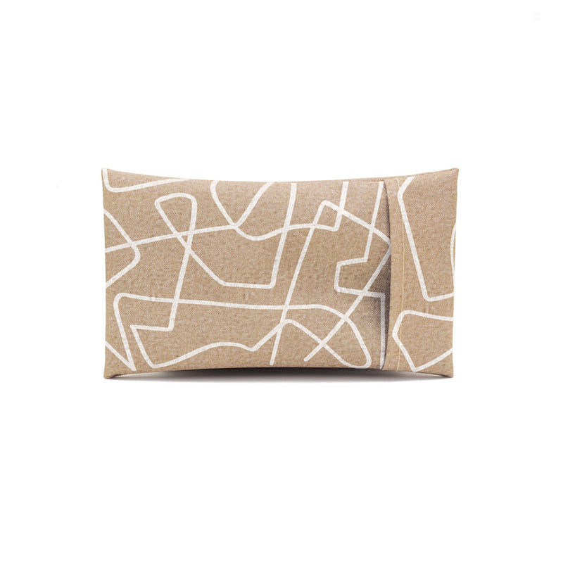 White Abstract Lines Ice Pack