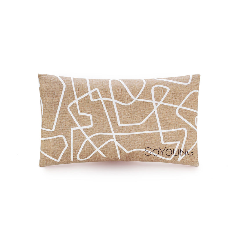 White Abstract Lines Ice Pack