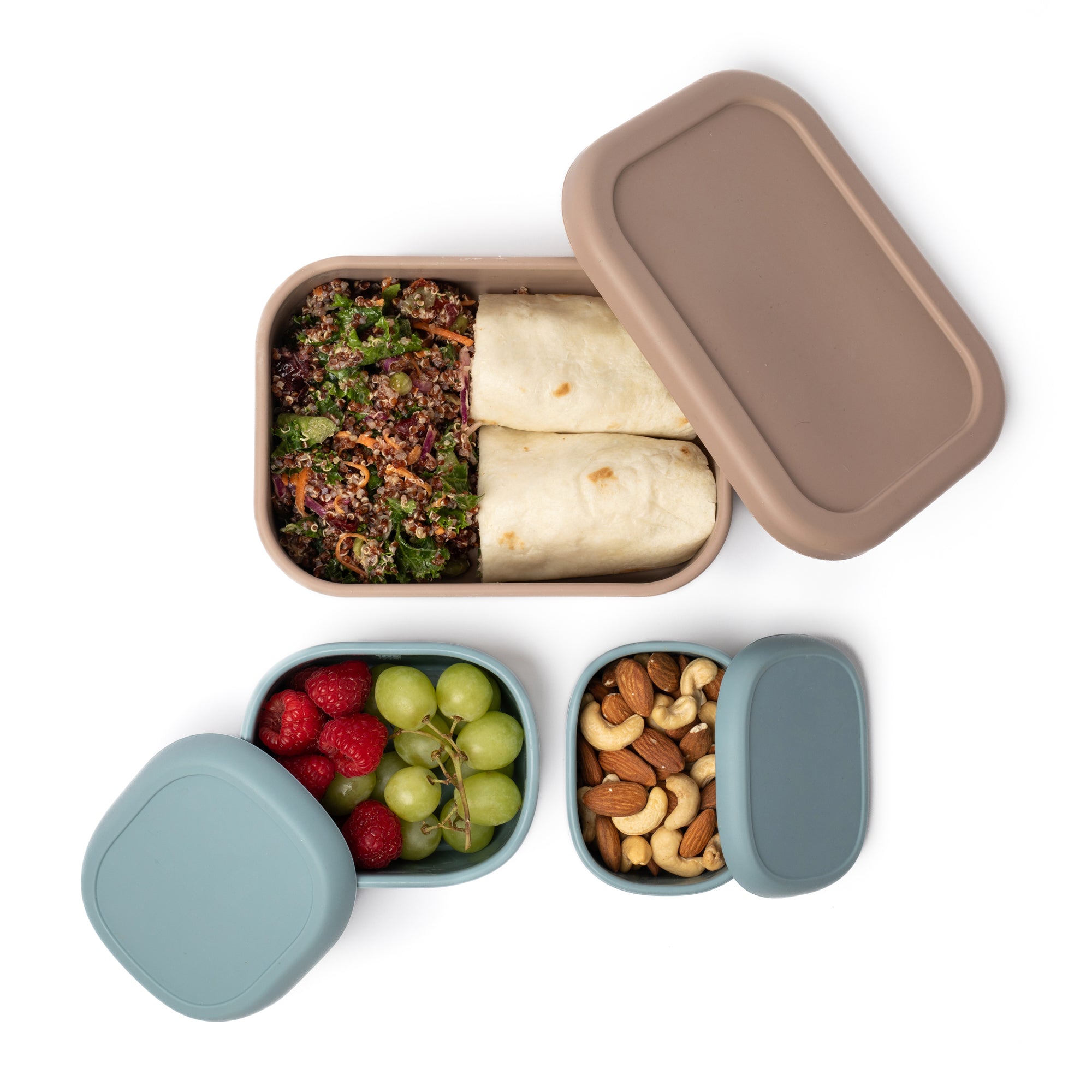 The Ultimate Lunch Bundle - Light Grey Grid - 5pc