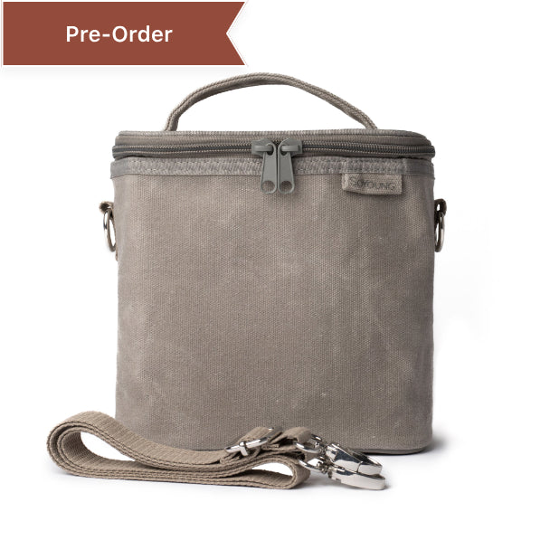 Stone Grey Petite Lunch Poche